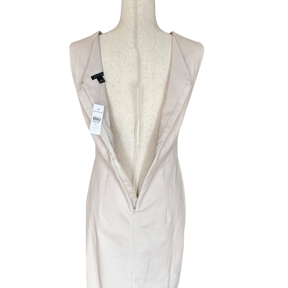 NWT Ann Taylor Double V Seamed Sheath Bi-Stretch Pebble Gray Melange Size 4 - Picture 11 of 13